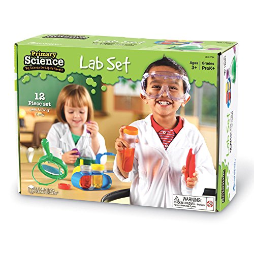 Ages 4+ 12 Pieces Learning Resources Primary Science Lab Activity Set 